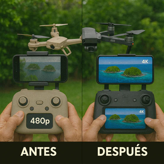 Dron SkyMaster 4K - Estabilidad Avanzada (2 Baterías + Maletín)